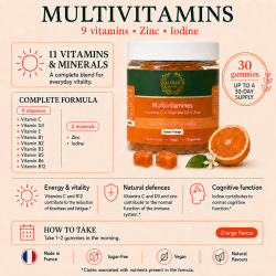 ALTHÉA Multivitamin Gummies – 9 Vitamins, Zinc and Iodine – Orange Flavour