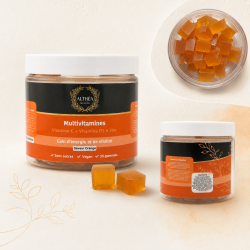 Gummies Multivitamines ALTHÉA – 9 vitamines, zinc et iode – Saveur orange