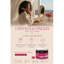 ALTHÉA Hair & Nails Gummies – Biotin, Zinc & Selenium – Red Berries