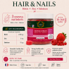 Gummies Cheveux & Ongles ALTHÉA – Biotine, Zinc et Sélénium – Fruits Rouges